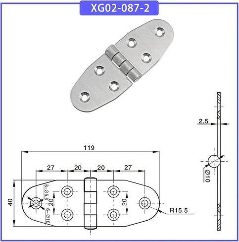 304 Stainless Steel Hinge Product Accessories 1Pcs(XG02-087-3) in Saudi Arabia