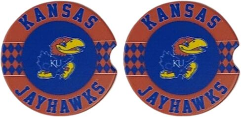 Fan Creations Set of 2 Car Coasters Removable Absorbent Ceramic Stone Coasters - Ideal Gift for Students, Alumni and Everyday Fan - Show Your Big 10 NCAA Team Spirit in Saudi Arabia