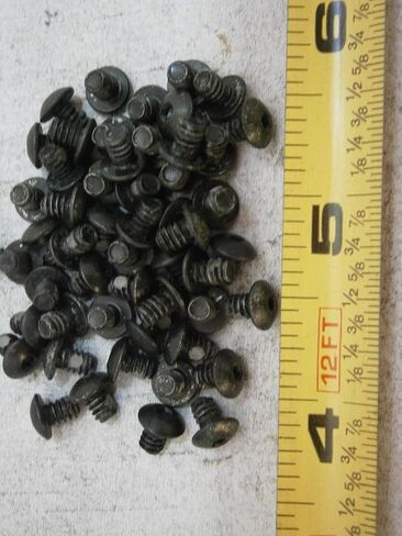 New Pack of Machine Screw 6/32 x 3/16 Button Socket Cap Steel Black w/Pellet Lot of 64#4778 Multi-Purpose Comprehensive Hardware Fastener Assortment Kit WnyNEH05107 in Saudi Arabia