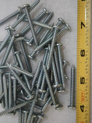 حزمة جديدة من البراغي المعدنية 8 × 1-1/2 Phillips Pan Type Ab Steel Zinc الكثير من 75#1148 متعددة الأغراض مجموعة متنوعة شاملة للأجهزة wnynenh03898 in Saudi Arabia