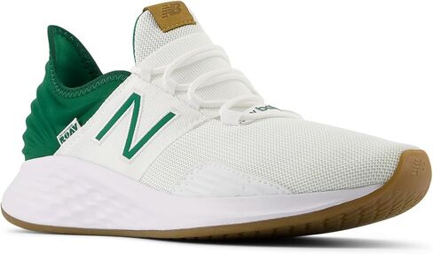 New Balance Men's Fresh Foam Roav V1 Running Shoe, White/Classic Pine/Incense, 10.5 in Saudi Arabia