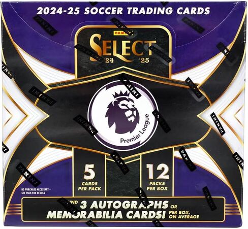 2024/25 Panini Select Premier League EPL Soccer Hobby Trading Card Box (Find 3 Autograph or Memorabilia Cards per Box!) in Saudi Arabia