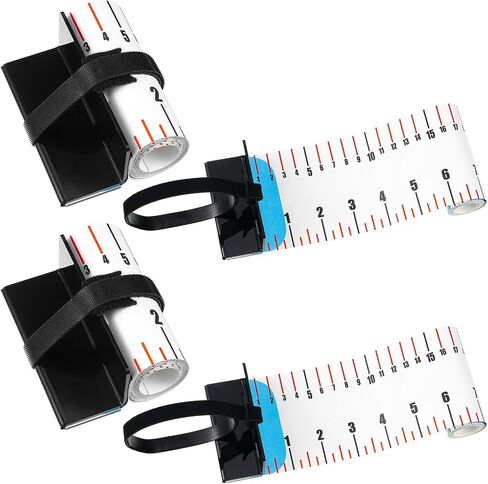 2 Pcs 47 Inch Fishing Ruler Fishing Measuring Tape Tool for Boat Waterproof Portable Roll up Folding Ruler with Bump Board for Tuna Shark Swordfish in Saudi Arabia