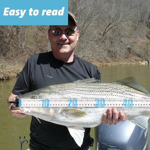 2 Pcs 47 Inch Fishing Ruler Fishing Measuring Tape Tool for Boat Waterproof Portable Roll up Folding Ruler with Bump Board for Tuna Shark Swordfish in Saudi Arabia
