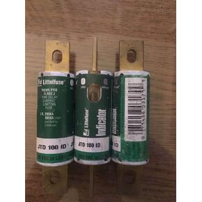 LITTELFUSE JTD-100ID 600 VAC, Fuse, for USE W/All General Purpose CIRUCITS, W/Trip Indication, 300 VDC, 100 AMP, W/O Alarm Contact, TIME DELAY Type, Current LIMITING, Dual Element Design in Saudi Arabia