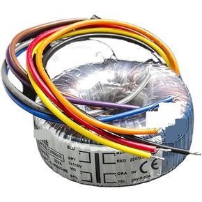 1pcs 50W Dual 9V, Dual 15V, Dual 12V, Dual 18V, Dual 25V Open toroidal Transformers Input Voltage: 0V-115V 2(Dual 12V) in Saudi Arabia