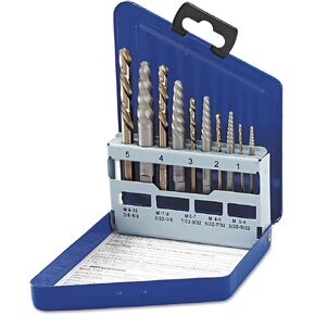 Irwin Hanson 10-Piece Drill Bit Set, Cobalt, Spiral-Flute, Metal Surface, 5/64 to 19/64 in, Split Point, Straight Shank in Saudi Arabia