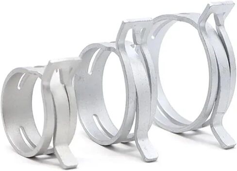 M4.5/5/6/7/8/10/10/11/12-37MM 10pcs خرطوم المشابك خطوط أنبوب الماء مقاطع الربيع أنبوب الهواء جلفن. in Saudi Arabia