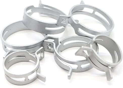 M4.5/5/6/7/8/10/10/11/12-37MM 10pcs خرطوم المشابك خطوط أنبوب الماء مقاطع الربيع أنبوب الهواء جلفن. in Saudi Arabia