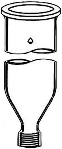 5862-43 Series Chromatography Column, O-Ring Grooved Flat Flange Top, #50 Thred Bottom, 4" ID, 12" Length in Saudi Arabia