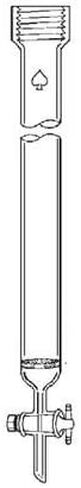 5873-51 Series Flash Chromatography Column, Epoxy Coated, Porosity B, #25 Thred, 10 mm ID in Saudi Arabia