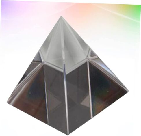 Prism Heallily 1pc هرم للتجارب البصرية الحواف المصقولة الزجاج البصري يخلق زخرفة مكتب أقواس قزح لتديين المنزل والتأمل in Saudi Arabia