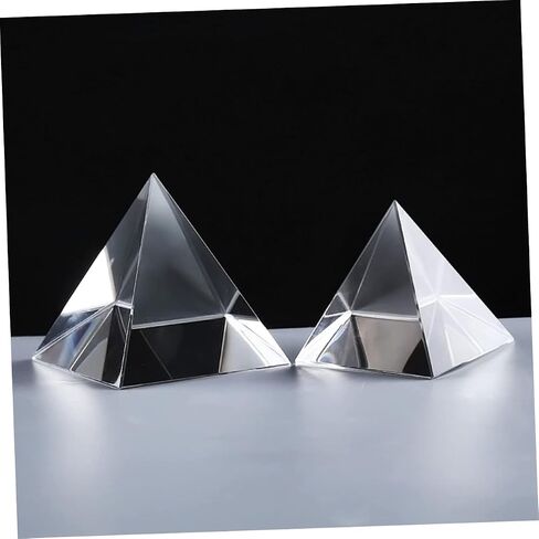 Prism Heallily 1pc هرم للتجارب البصرية الحواف المصقولة الزجاج البصري يخلق زخرفة مكتب أقواس قزح لتديين المنزل والتأمل in Saudi Arabia