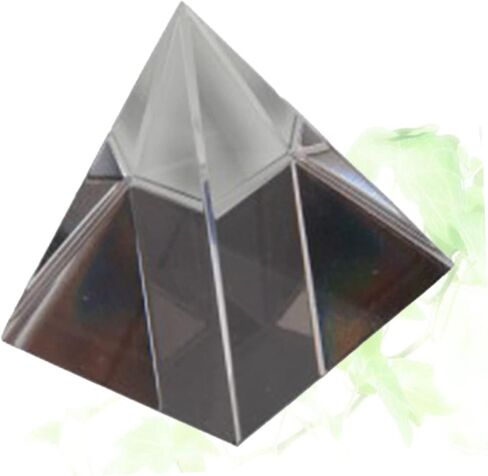 Prism Heallily 1pc هرم للتجارب البصرية الحواف المصقولة الزجاج البصري يخلق زخرفة مكتب أقواس قزح لتديين المنزل والتأمل in Saudi Arabia