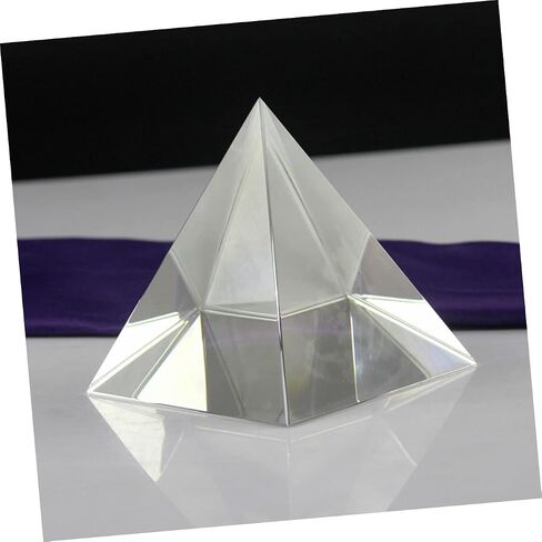 Prism Heallily 1pc هرم للتجارب البصرية الحواف المصقولة الزجاج البصري يخلق زخرفة مكتب أقواس قزح لتديين المنزل والتأمل in Saudi Arabia