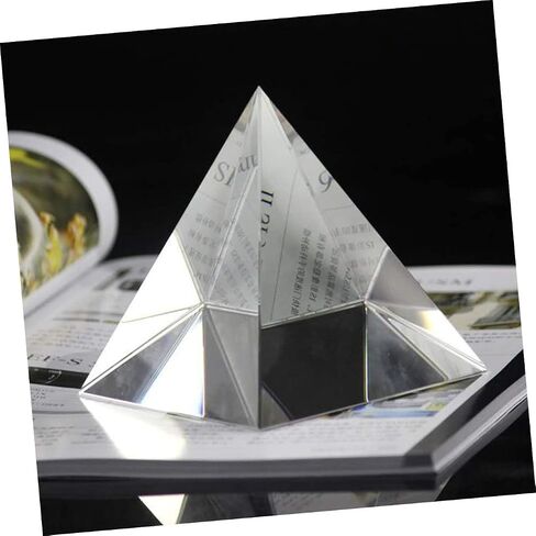 Prism Heallily 1pc هرم للتجارب البصرية الحواف المصقولة الزجاج البصري يخلق زخرفة مكتب أقواس قزح لتديين المنزل والتأمل in Saudi Arabia