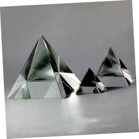 Prism Heallily 1pc هرم للتجارب البصرية الحواف المصقولة الزجاج البصري يخلق زخرفة مكتب أقواس قزح لتديين المنزل والتأمل in Saudi Arabia