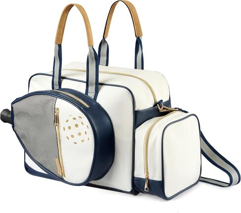Net & Style Pickleball Bag - حقائب المخلل للنساء - أنيقة ، متينة ، تشطيب متميز ، تشمل خطاف السياج والجيوب الإضافية - حقيبة كرة نسائية كبيرة أنيقة للسيدات in Saudi Arabia