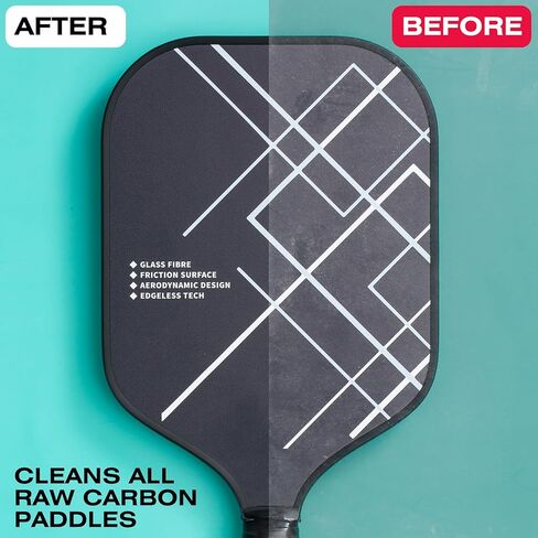ممحاة Pickleball Paddle مع حرية الزائدة ، أفضل منظف مضرب كرة ألياف الكربون ، شريط مطاطي سريع وسهل لإزالة بقايا الكرة والأوساخ والخدوش الطفيفة والخدوش (3pcs) in Kuwait
