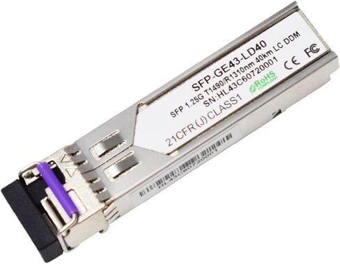 محول الوسائط متوافق مع 1.25G SFP 40km 1310/1490nm Connector DDM in Saudi Arabia