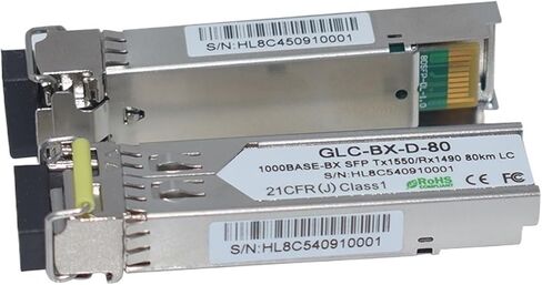 80km SFP الألياف الفردية 1.25 جيجابايت 1490/1550NM DDM LC Simplex موصل (20pairs 80km) in Saudi Arabia