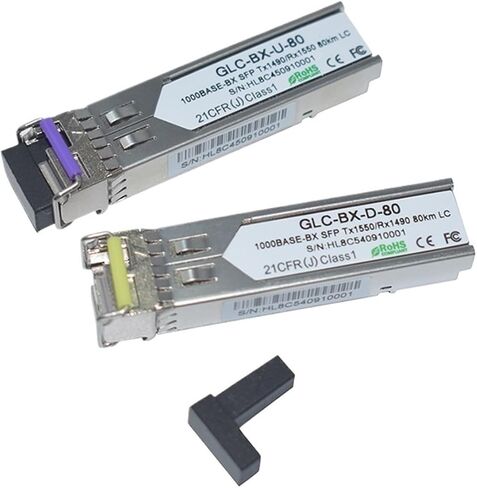 80km SFP الألياف الفردية 1.25 جيجابايت 1490/1550NM DDM LC Simplex موصل (20pairs 80km) in Saudi Arabia