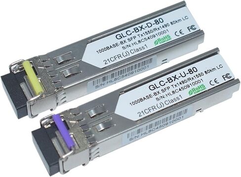 80km SFP الألياف الفردية 1.25 جيجابايت 1490/1550NM DDM LC Simplex موصل (20pairs 80km) in Saudi Arabia