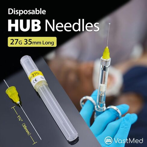 300 PCs Dental Grade Plastic Hub Needles 30G X-Short by VASTMED | Disposable Dental Needles Self-Threading Tri-Bevel Point Needles in Kuwait