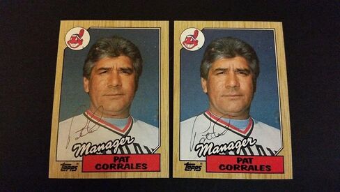 Pat Corrales Indians 1987 Topps #268 Phillies Pen Signed Auth Autograph JA15 - Autographed Baseball Cards in Saudi Arabia