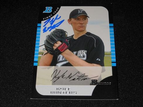 Topps Miami Marlins Kyle Winters Signed 2005 Bowman Autograph Card Bdp40 Tough 113 - Mlb Autographed Baseball Cards in Saudi Arabia