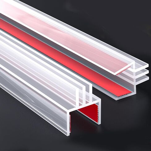 شريط ختم باب دش ، 120 "Soft Loveless Glass Sweep Seal Seal لإيقاف تسريبات الدش H من النوع ، مناسبة للباب الزجاجي 12 مم (1/2") in Kuwait