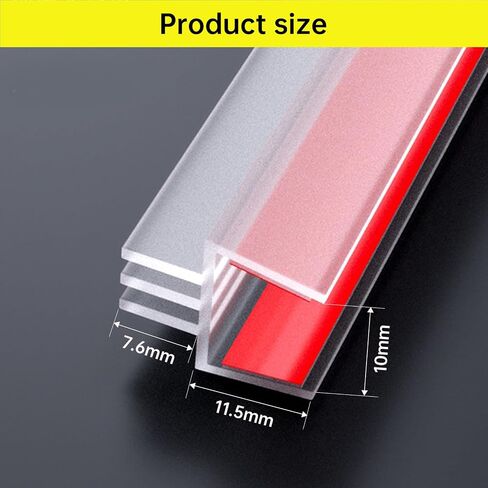 شريط ختم باب دش ، 120 "Soft Loveless Glass Sweep Seal Seal لإيقاف تسريبات الدش H من النوع ، مناسبة للباب الزجاجي 12 مم (1/2") in Kuwait