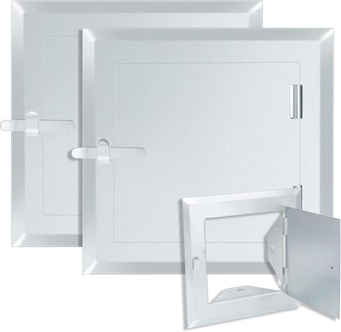 2 Pack 8" x 8" Steel Clean Out Door, Fireplace Chimney Cleanout Door for Indoor Outdoor Wall Chimney (Sliver) in Saudi Arabia