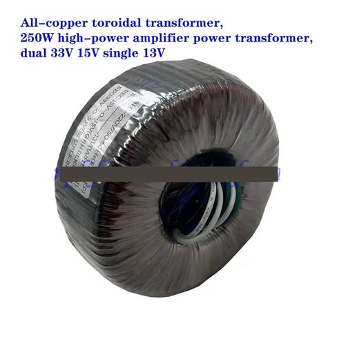 1pcs All-Copper toroidal Transformer 250W high-Power Amplifier Power Transformer Dual 33V 15V Single 13V in Kuwait