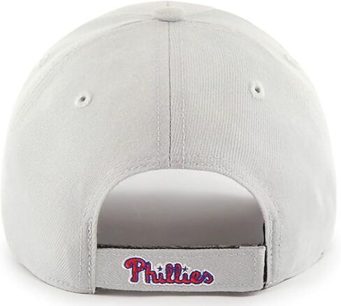 47 Brand MLB Gray Team Color Primary Logo MVP Adjustable Structure Baseball Cap Hat, Adult One Size Fits All in Saudi Arabia