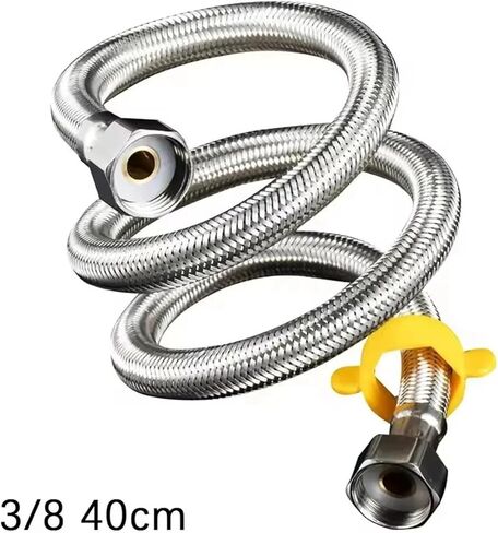 1pc 1/2 "إلى 1/2" خطوط إمدادات الفولاذ المقاوم للصدأ مضفرة خراطيم بالوعة (260 سم) in Saudi Arabia