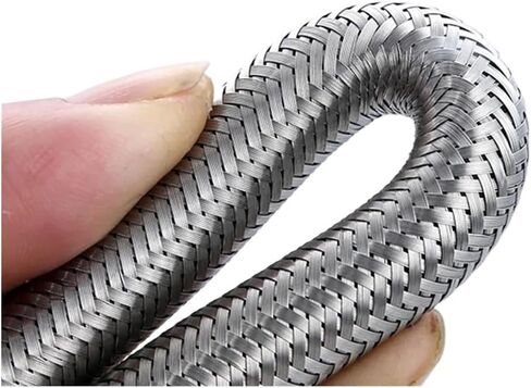 1pc New 1/2 Inch Stainless Steel Plumbing Explosion-proof Flexible Braided Hose 20/200cm Shower Bathroom Accessories(1,150cm) in Saudi Arabia