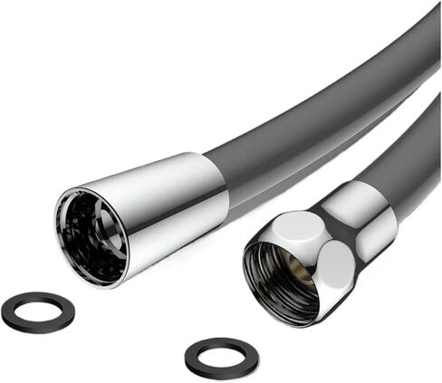 1pc 1.5/2m Soft Silicone 360° Rotation Shower Head Hose(Gray,1.5M) in Saudi Arabia