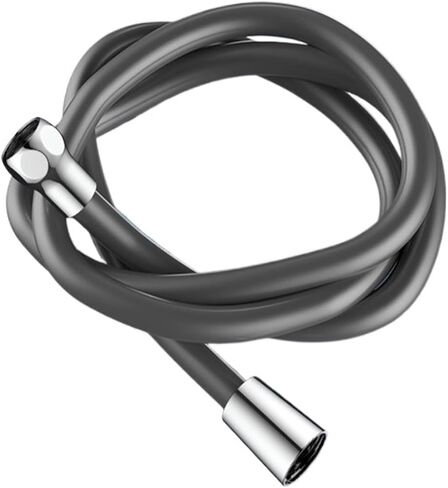 1pc 1.5/2m Soft Silicone 360° Rotation Shower Head Hose(Gray,1.5M) in Saudi Arabia