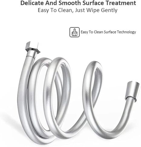1pc 1.5/2/3M PVC Flexible Shower Hose(Gray,150cm) in Saudi Arabia