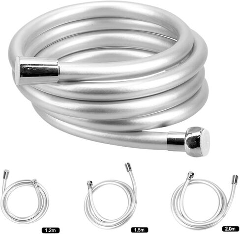 1pc 1.5/2.0/3.0m PVC مرنة محمولة محمولة GI/2 خرطوم عالمي (أسود ، 2.0 م) in Saudi Arabia