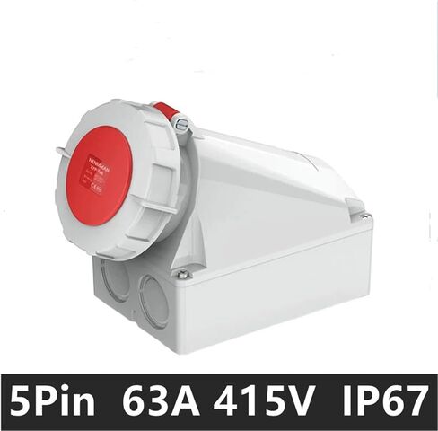IEC60309 مقبس الموصل الصناعي المقاوم للماء 5PIN 63A 400V 3P+E+N IP67 in Saudi Arabia