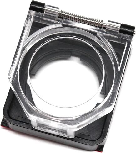 Button Switch Cover, 55mm Dustproof Button Switch Cover Protector with Double-Sided Tape for PC, Computer, Desktop, Industrial Power Switches & Control Panels Square in Saudi Arabia