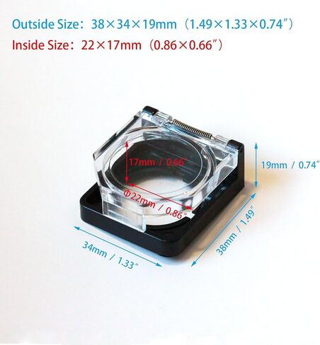 Button Switch Cover, 55mm Dustproof Button Switch Cover Protector with Double-Sided Tape for PC, Computer, Desktop, Industrial Power Switches & Control Panels Square in Saudi Arabia