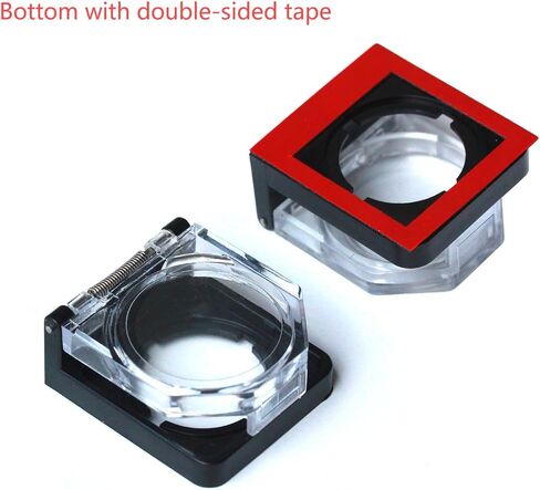 Button Switch Cover, 55mm Dustproof Button Switch Cover Protector with Double-Sided Tape for PC, Computer, Desktop, Industrial Power Switches & Control Panels Square in Saudi Arabia