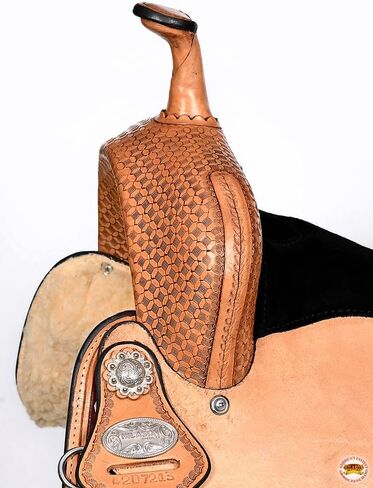Hilason Flex Tree Western Horse Saddle في مسار برميل الجلود الأمريكي | للخيول in Saudi Arabia