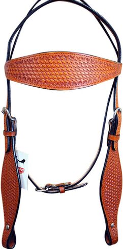 HILASON Western Headstall & Breast Collar Set Horse American Leather Tan in Saudi Arabia