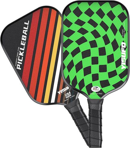 Pickleball Paddles, T700 Carbon Fiber Pickleball Paddle, 16MM Polypropylene Honeycomb Core, Great Grit & Spin, USAPA Approved Pickleball Thermoformed Racket with Traction and Stability in Saudi Arabia