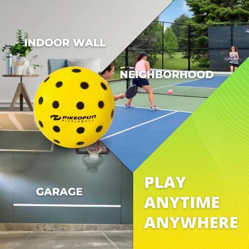 Silent Pickleball Balls - Quiet Foam Pickleballs for Indoor and Outdoor Practice - Includes 3 Balls and Tube - 3 Pack Soft Pickleballs in Saudi Arabia