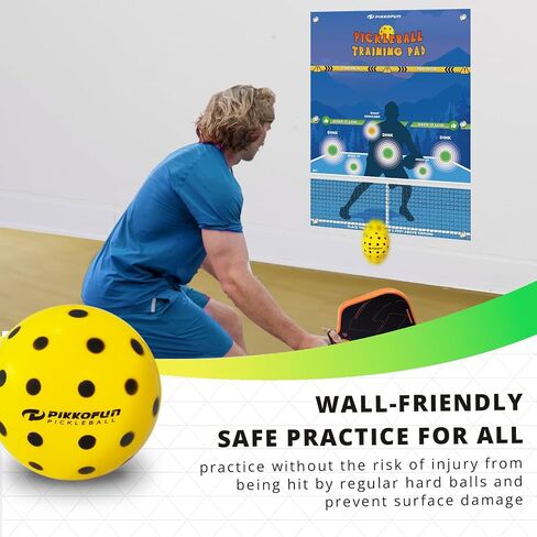 Silent Pickleball Balls - Quiet Foam Pickleballs for Indoor and Outdoor Practice - Includes 3 Balls and Tube - 3 Pack Soft Pickleballs in Saudi Arabia